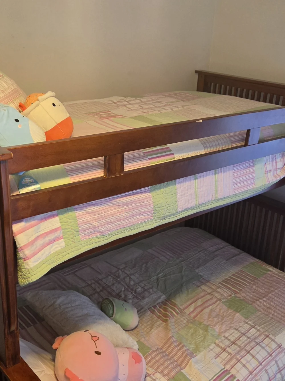 Nautica Patchwork Quilt in Pink and Light Green